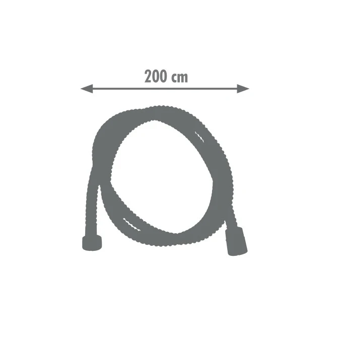 Flexible inox double agrafage anti-torsion 2,00m