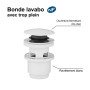 Bonde lavabo clic-clac NF