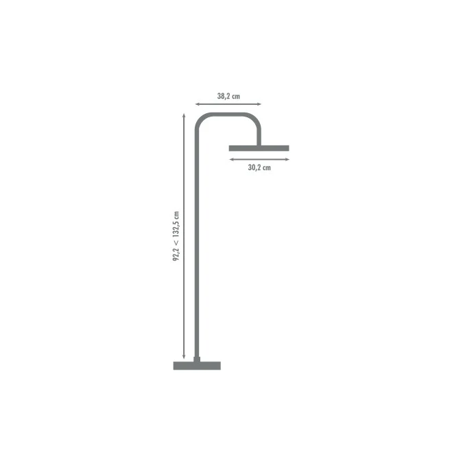 Colonne de douche thermostatique CONCAVE