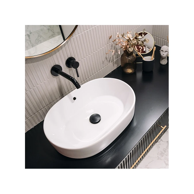 Bonde de lavabo à écoulement libre - Spécial plan de travail épais