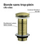 Bonde lavabo clic-clac sans trop plein