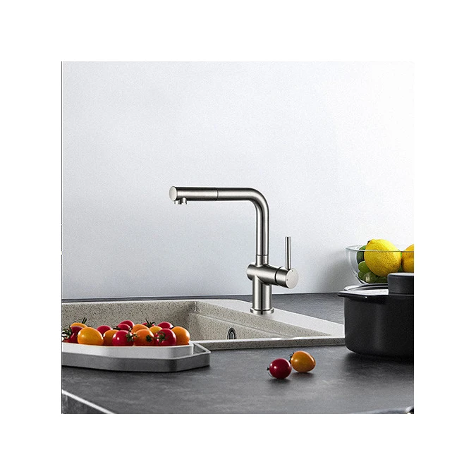 Mitigeur évier CARRÉ avec douchette extractible