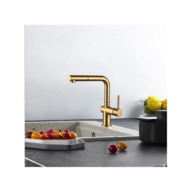 Mitigeur évier CARRÉ avec douchette extractible