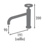 Seconde Chance - Mitigeur lavabo Industriel bec fixe