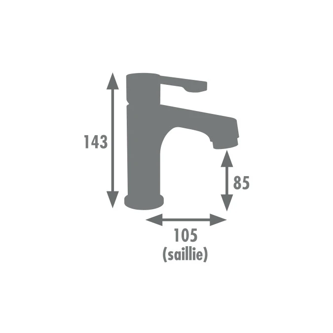 Seconde Chance - Mitigeur lavabo AROLLA GRAPHITE