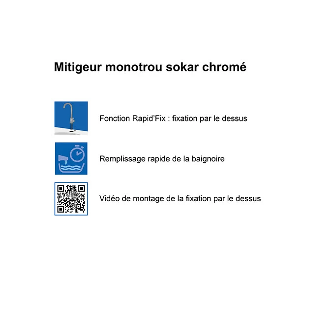 Mitigeur bain-douche EDINBURGH MONOTROU