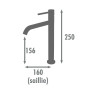 Mitigeur lavabo SCRIPY haut