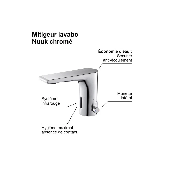 Mitigeur lavabo Infrarouge  NUUK