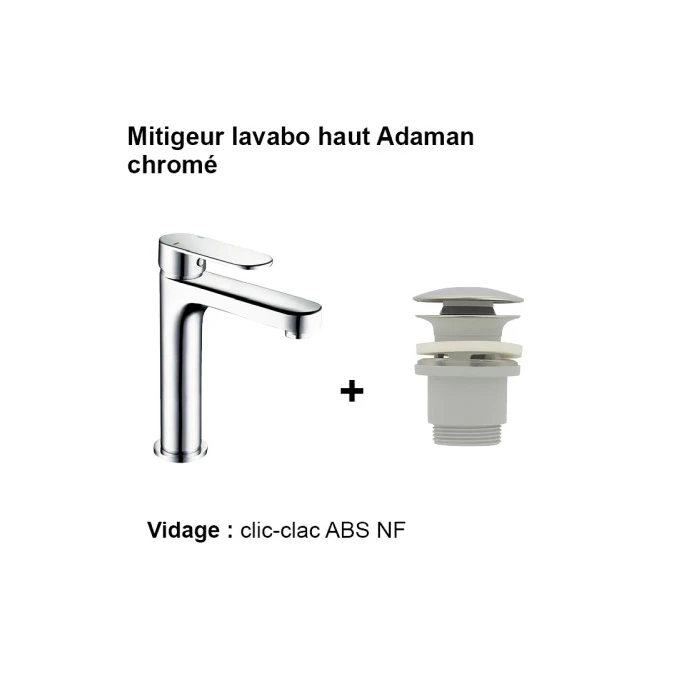 Mitigeur lavabo ADAMAN HAUT