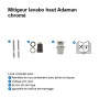 Mitigeur lavabo ADAMAN HAUT