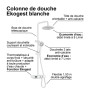 Colonne de douche thermostatique EKOGEST
