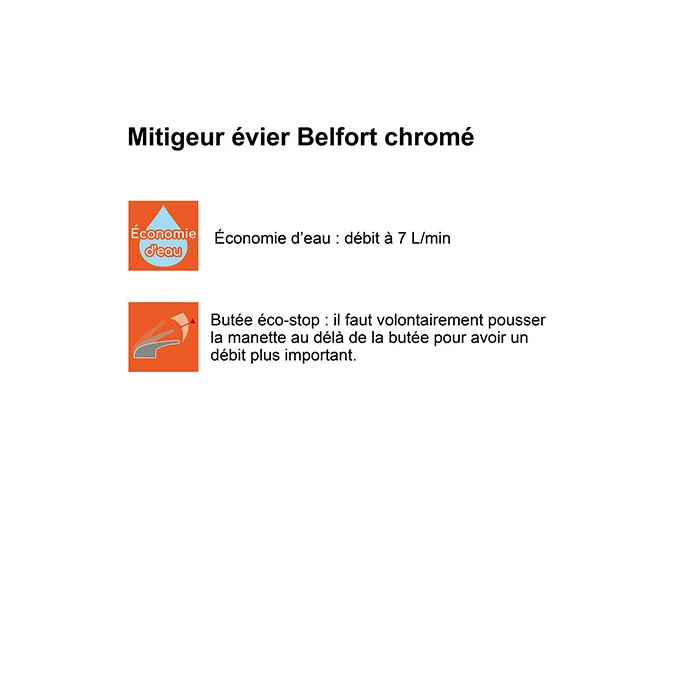 Mitigeur évier BELFORT