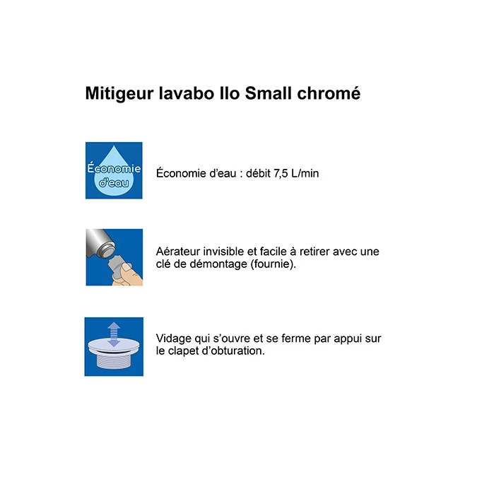 Mitigeur lavabo ILO SMALL