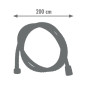 Flexible inox double agrafage anti-torsion 2,00m
