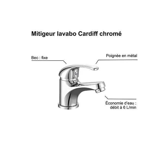 Mitigeur lavabo CARDIFF