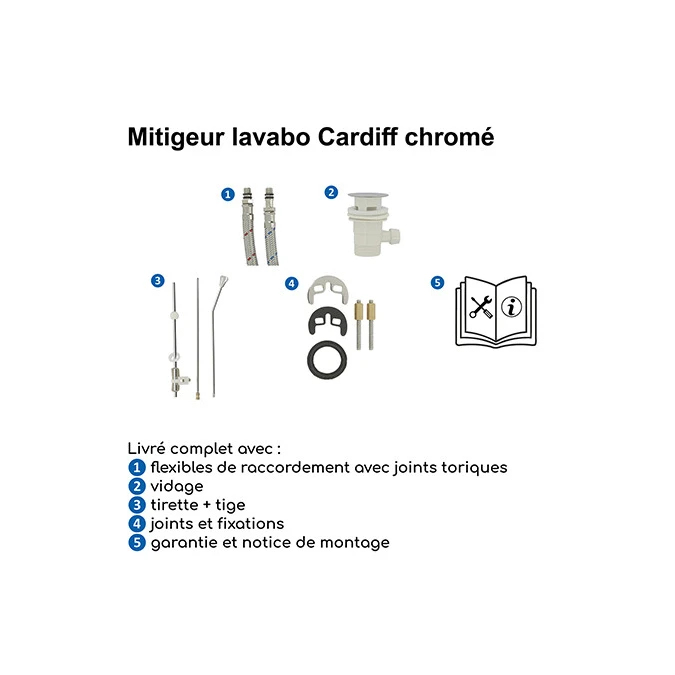 Mitigeur lavabo CARDIFF