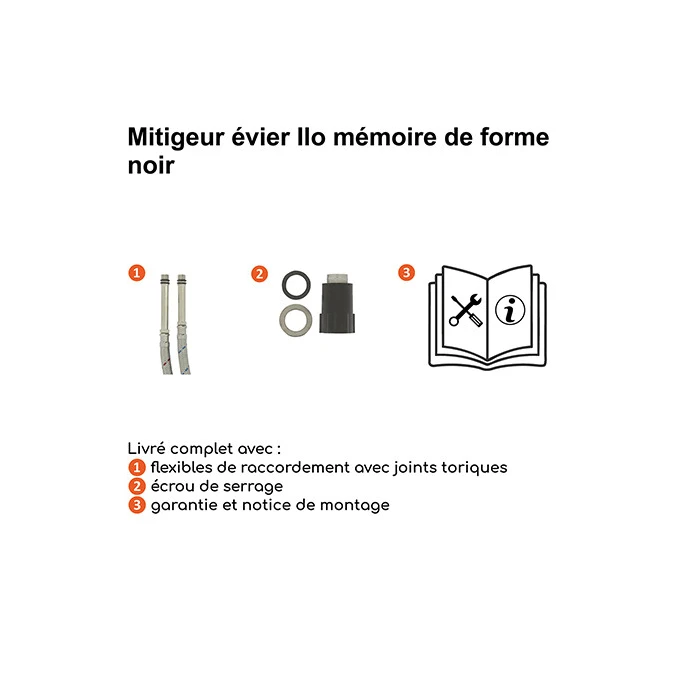 Mitigeur évier ILO MEMOIRE DE FORME