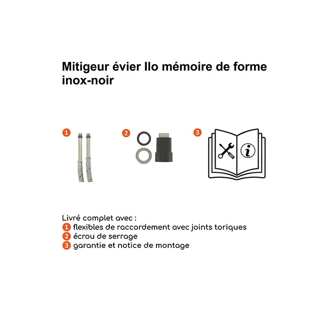 Mitigeur évier ILO MEMOIRE DE FORME