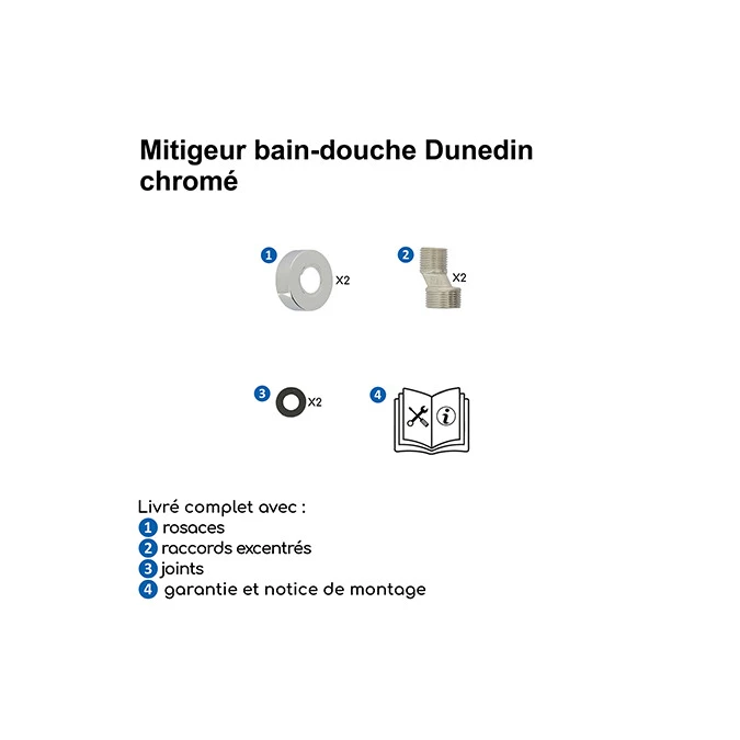 Mitigeur bain douche DUNEDIN