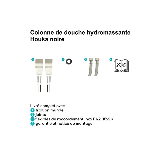Colonne de douche hydromassante HOUKA