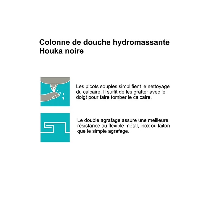 Colonne de douche hydromassante HOUKA