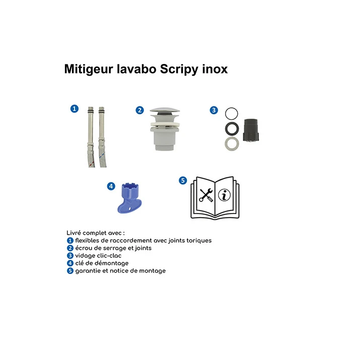 Mitigeur lavabo SCRIPY