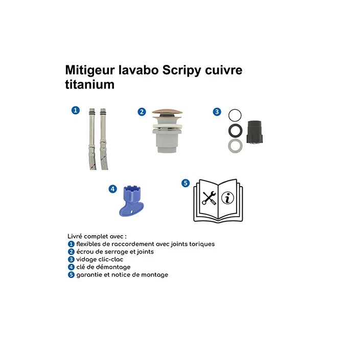 Mitigeur lavabo SCRIPY
