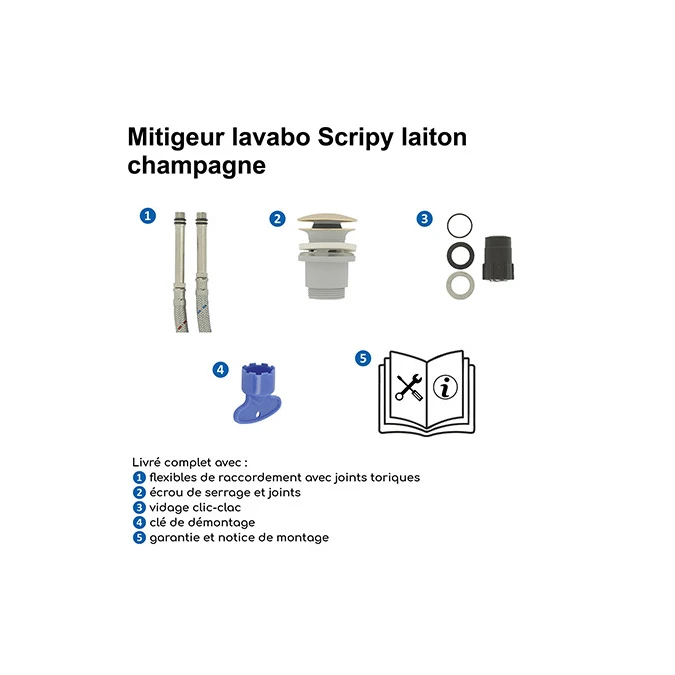 Mitigeur lavabo SCRIPY