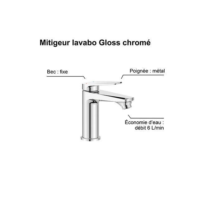 Mitigeur lavabo GLOSS