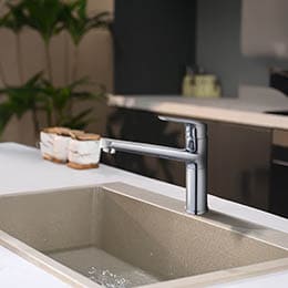 mitigeur de cuisine chromé installation facile et rapide