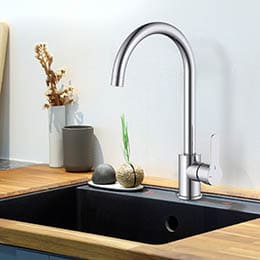 robinet de cuisine chromé tendance installation simple et rapide