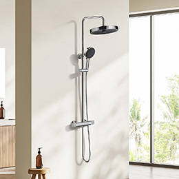 colonne de douche avec tête de douche extra large