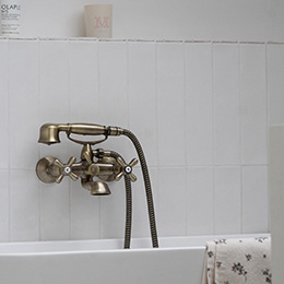 mélangeur de baignoire laiton brossé