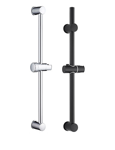 barre de douche Edouard Rousseau chromée et noire