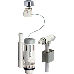 ensemble robinet flotteur WC et mécanisme de chasse