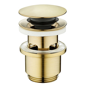 bonde de lave-mains dorée