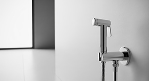 kit hygiène chromé pour WC